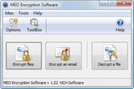 MEO File Encryption Software screenshot